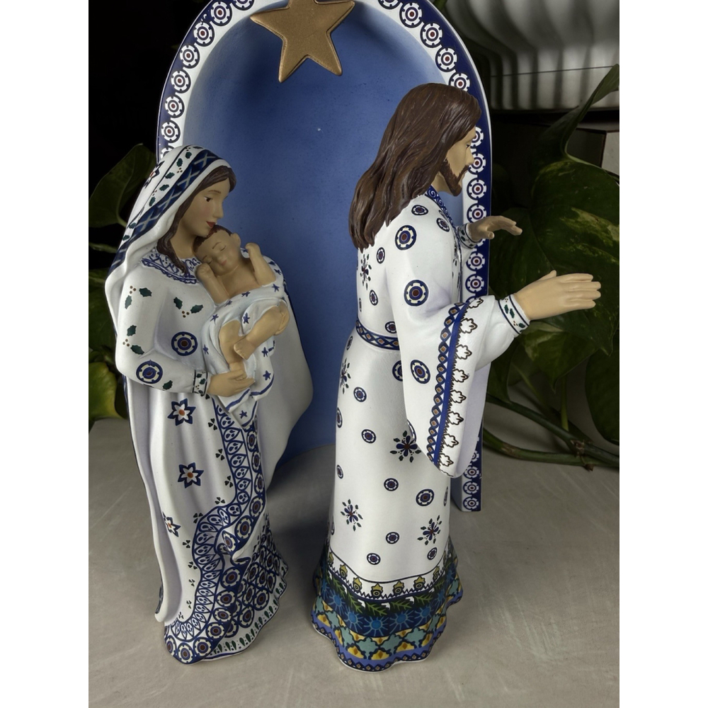 Hawthorne Village The Silent Night Nativity Collection Mary Jesus Joseph Crèche - Picture 4 of 11